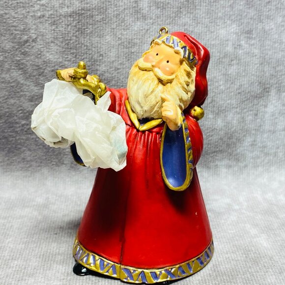 Hallmark Keepsake Ornament 2003 THE DECISION Santa Claus / Balance Scale - Picture 5 of 10